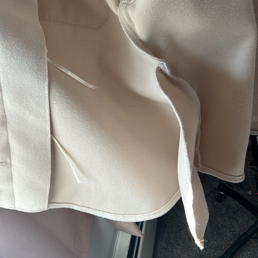 EUC Aqua Womens Shacket Ecru Size XL - Picture 5 of 5